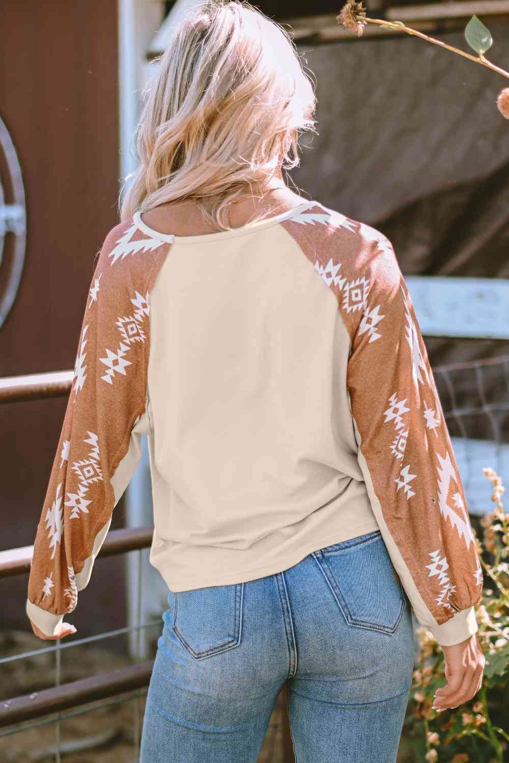 Southwestern Design Long Sleeve Shirt