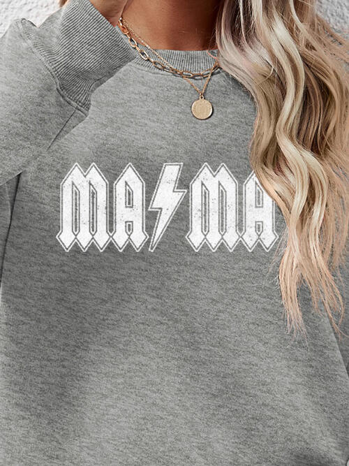 Letter Graphic Dropped Shoulder Sweatshirt